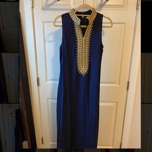 Lily Pulitzer maxi with gold neck detail